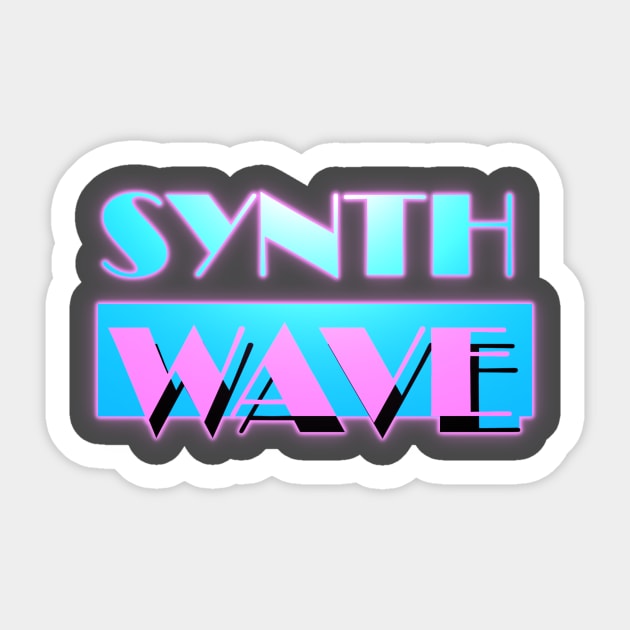 SynthWave 80s Miami Vibe Sticker by It Came From The 80s